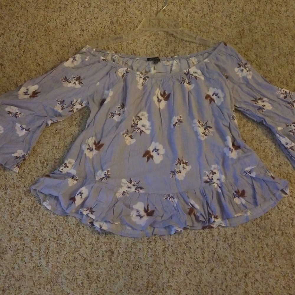 SMALL Women's Staccato Crop Top Lavendar Top